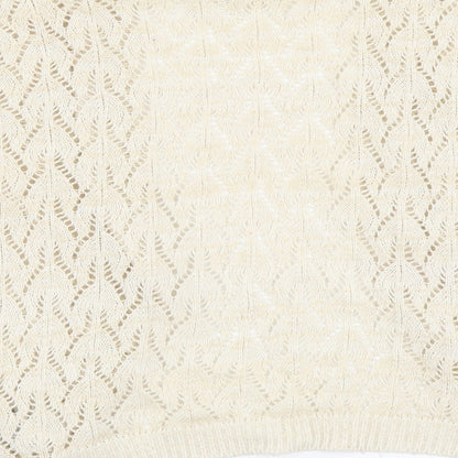 Womens UK Size 10 New Look Beige Shrug Jumper