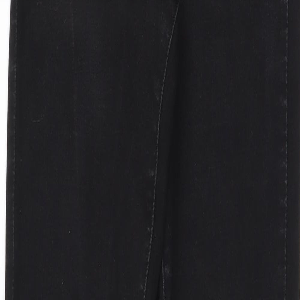 Denim & Co. Womens Grey Cotton Skinny Jeans Size 10 L30 in Regular Button