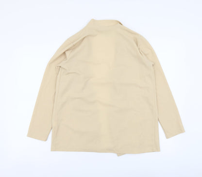 Boohoo Womens Beige Jacket Blazer Size 8 Hook & Loop