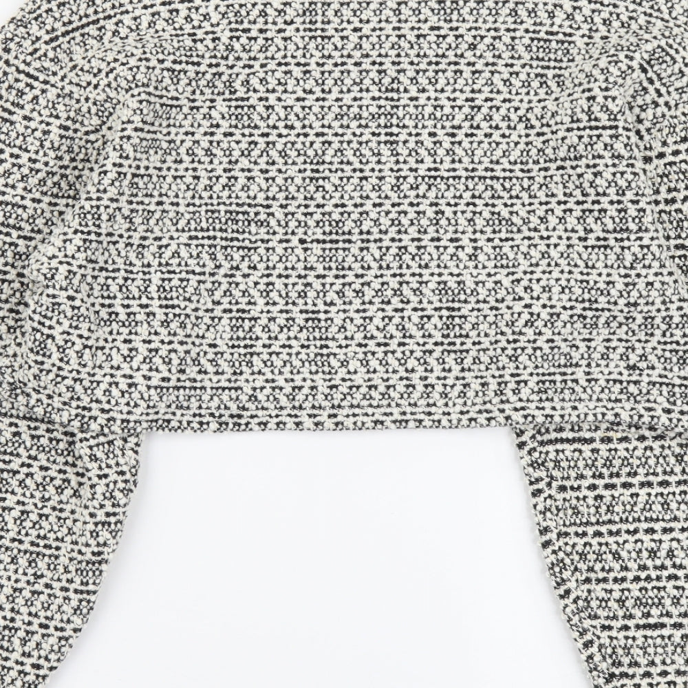 Womens UK Size S New Look Beige Cropped Blouse