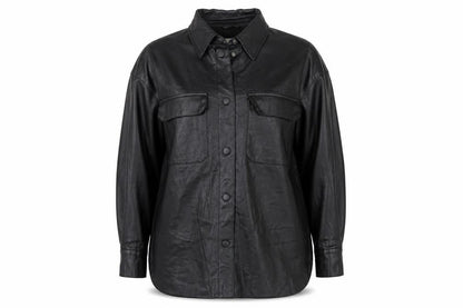 Womens UK Size XS H&M Black Basic Button-Up