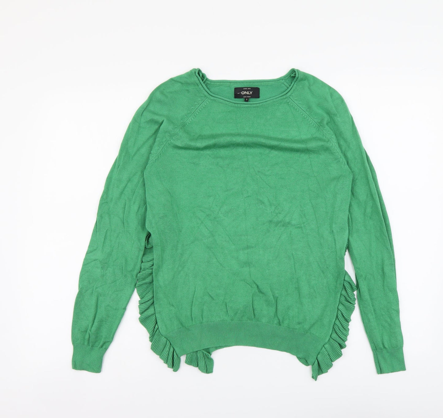 Womens UK Size S Only Green Pullover Jumper
