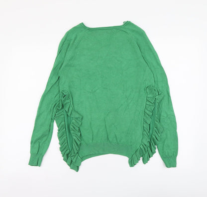 Womens UK Size S Only Green Pullover Jumper