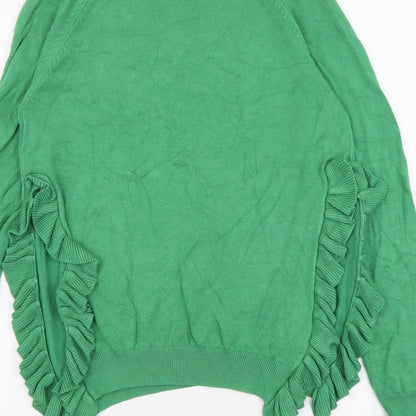 Womens UK Size S Only Green Pullover Jumper
