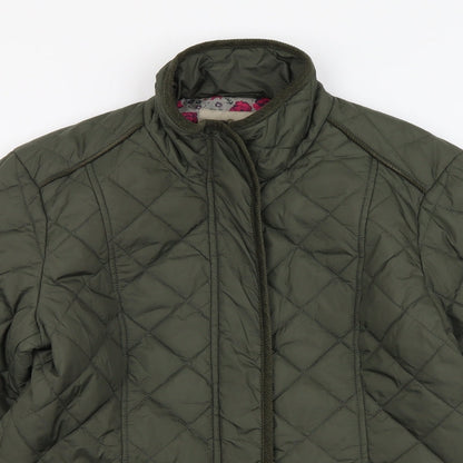 Avenue Womens Green Jacket Coat Size M Zip