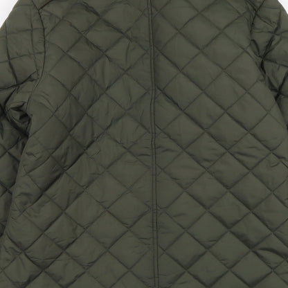 Avenue Womens Green Jacket Coat Size M Zip