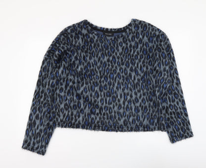 Womens UK Size L New Look Blue Basic Blouse