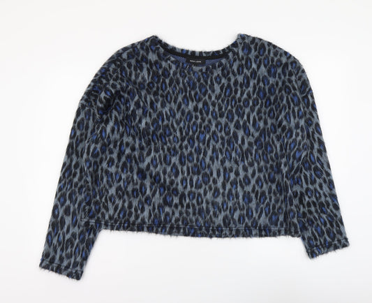 Womens UK Size L New Look Blue Basic Blouse
