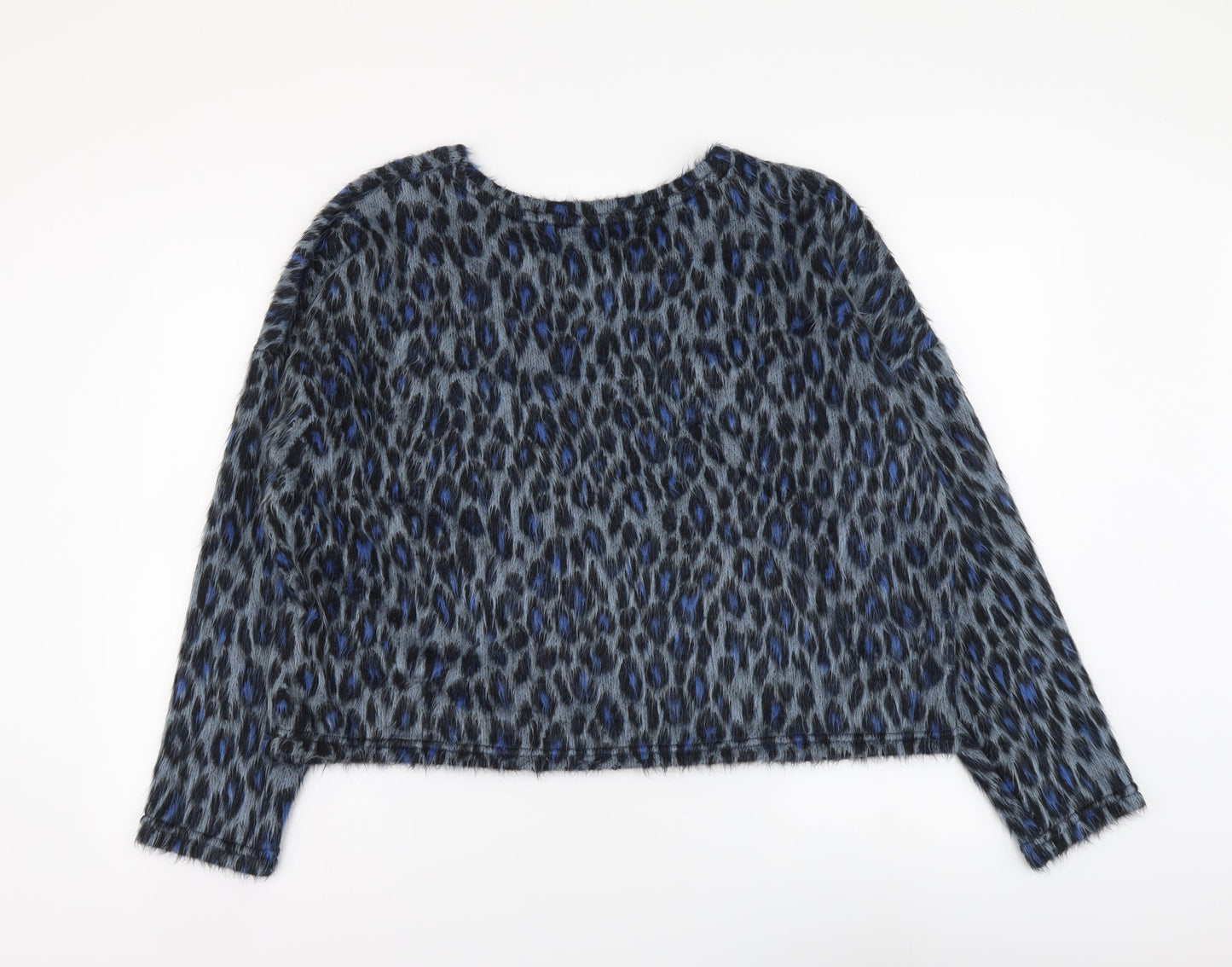 Womens UK Size L New Look Blue Basic Blouse