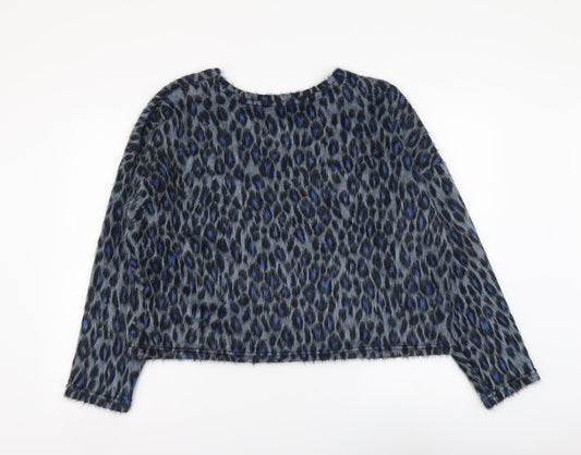 Womens UK Size L New Look Blue Basic Blouse