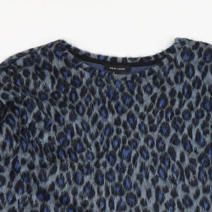 Womens UK Size L New Look Blue Basic Blouse