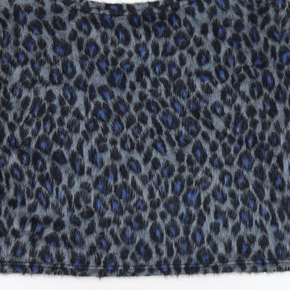 Womens UK Size L New Look Blue Basic Blouse