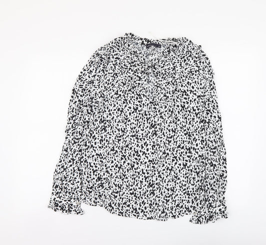 Womens UK Size 6 Marks and Spencer White Basic Blouse