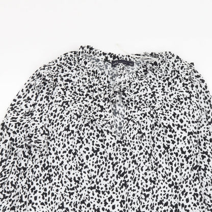 Womens UK Size 6 Marks and Spencer White Basic Blouse