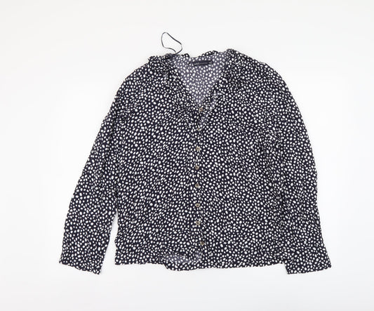 Womens UK Size 10 Marks and Spencer Blue Basic Button-Up