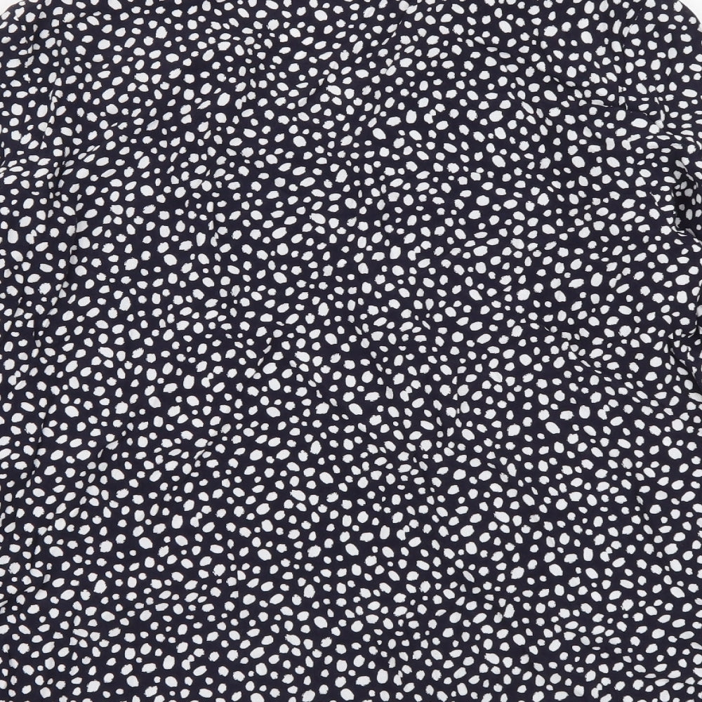 Womens UK Size 10 Marks and Spencer Blue Basic Button-Up