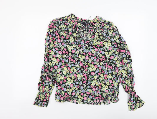 Womens UK Size 8 Marks and Spencer Multicoloured Basic Blouse