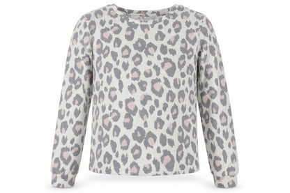 F&F Womens Multicoloured Round Neck Animal Print Polyester Pullover Jumper Size XS - Cheetah Print