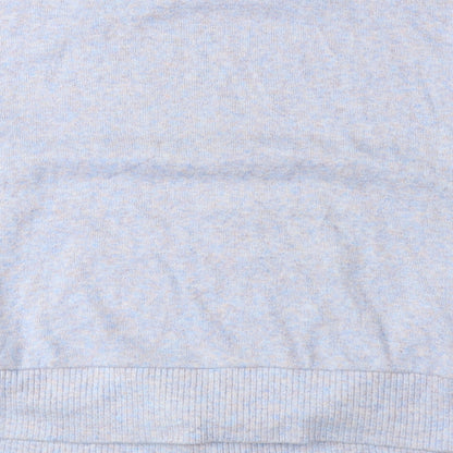 George Womens Blue Round Neck Polyester Pullover Jumper Size 8