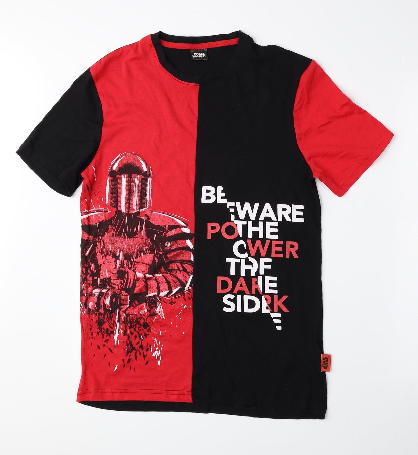 Star Wars Mens Multicoloured Cotton Button-Up Size S Roll Neck Push Lock - Star Wars