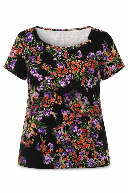 Womens UK Size L Precis Multicoloured Basic Blouse
