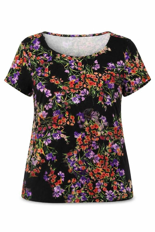 Womens UK Size L Precis Multicoloured Basic Blouse
