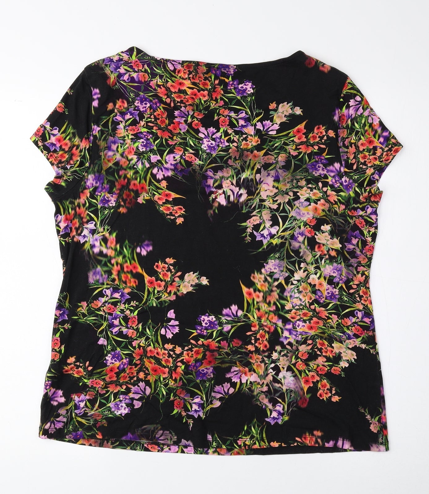 Womens UK Size L Precis Multicoloured Basic Blouse