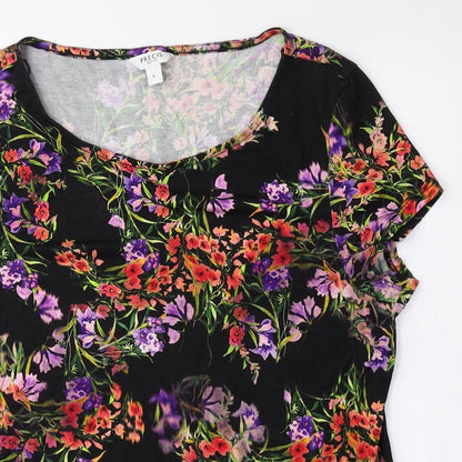 Womens UK Size L Precis Multicoloured Basic Blouse