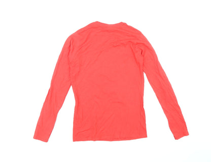 Womens UK Size 10 Gildan Red Basic T-Shirt
