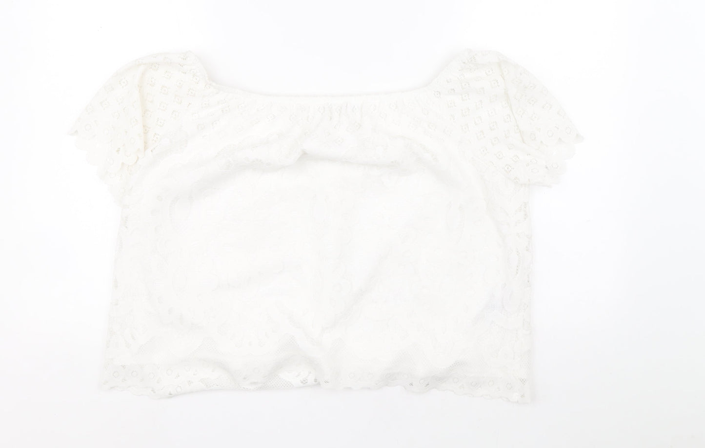 Womens UK Size 18 Preworn White Basic Blouse