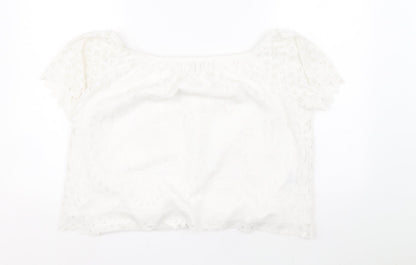 Womens UK Size 18 Preworn White Basic Blouse