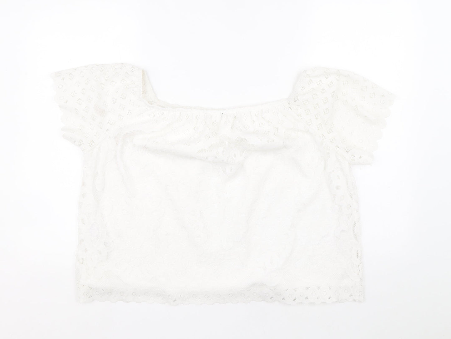 Womens UK Size 18 Preworn White Basic Blouse