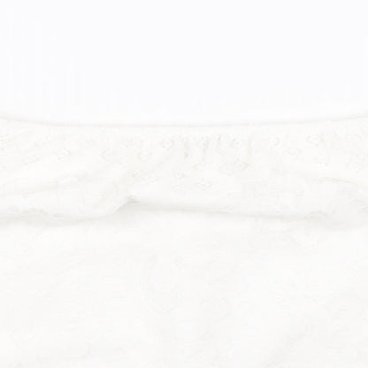 Womens UK Size 18 Preworn White Basic Blouse