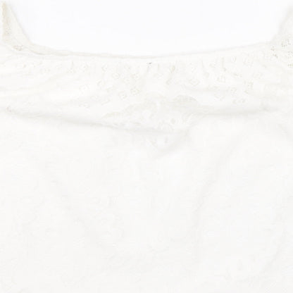 Womens UK Size 18 Preworn White Basic Blouse