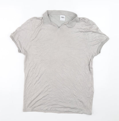 Womens UK Size L Zara Grey Pullover Jumper