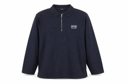 Milano Mens Blue Cotton Pullover Sweatshirt Size L - Milano