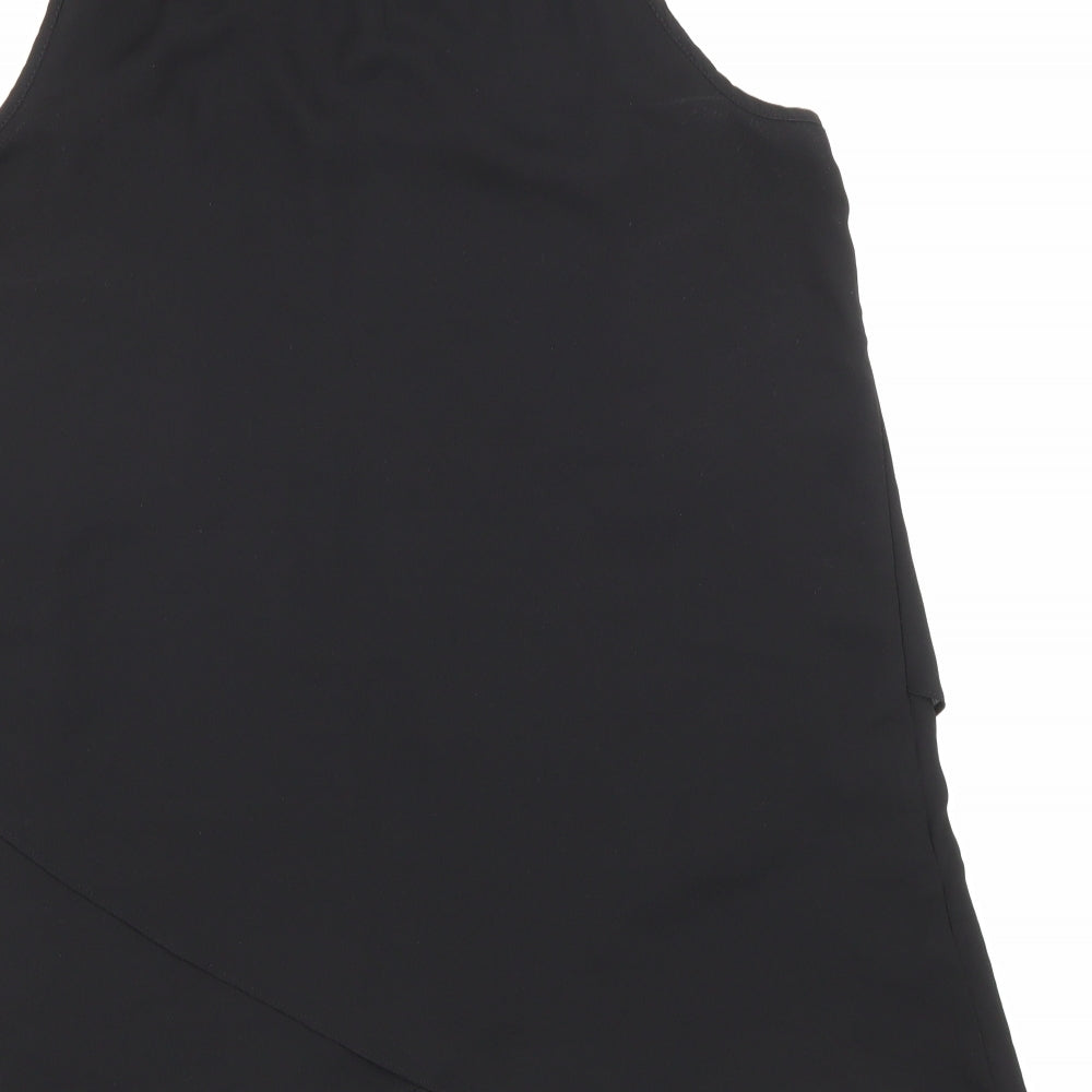 Womens UK Size 10 Roman Black Basic Tank