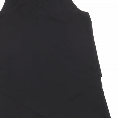 Womens UK Size 10 Roman Black Basic Tank