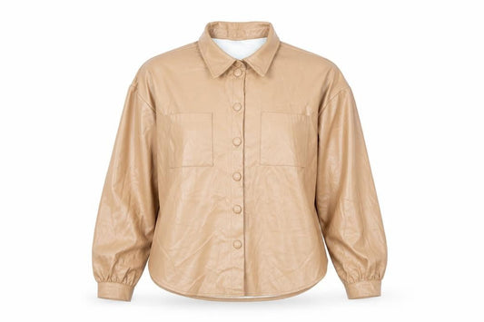 In the Style Womens Brown Jacket Size 16 Button