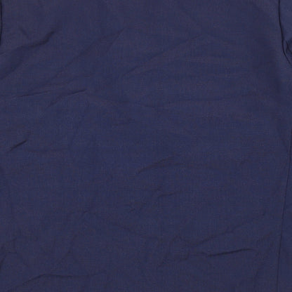 Paul Mausner Womens Blue Polyester Jacket Blazer Size 18
