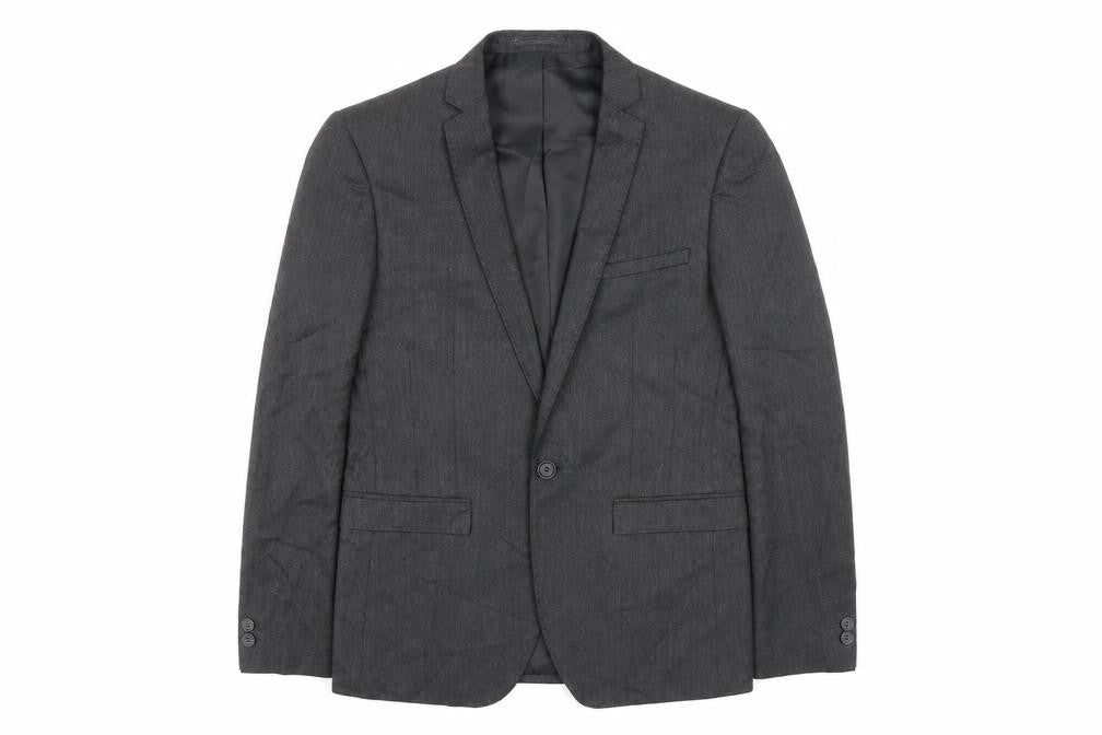 Mens UK Size 36 Moss London Regular Grey Suit Jacket