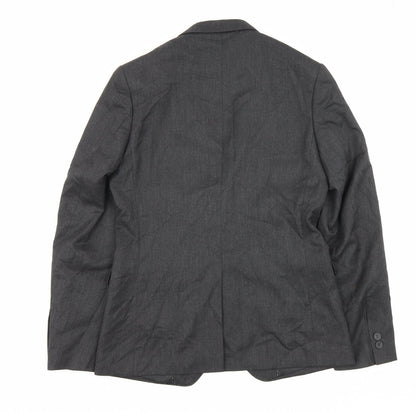 Mens UK Size 36 Moss London Regular Grey Suit Jacket