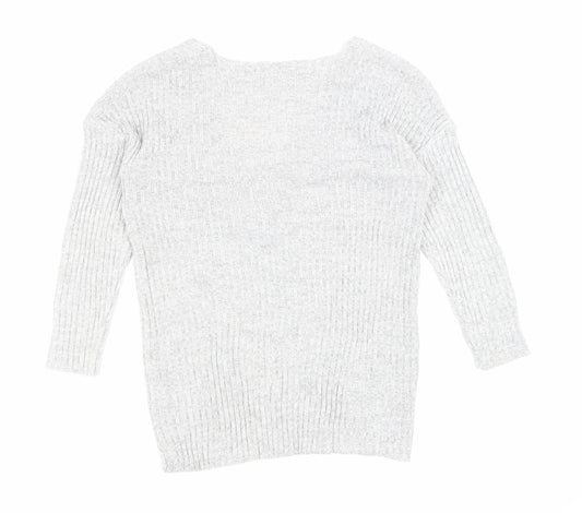 Womens UK Size 12 PEP&CO Grey Pullover Jumper