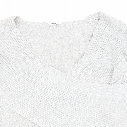 Womens UK Size 12 PEP&CO Grey Pullover Jumper