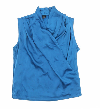 SheIn Womens Black Polyester Basic Blouse Size M V-Neck