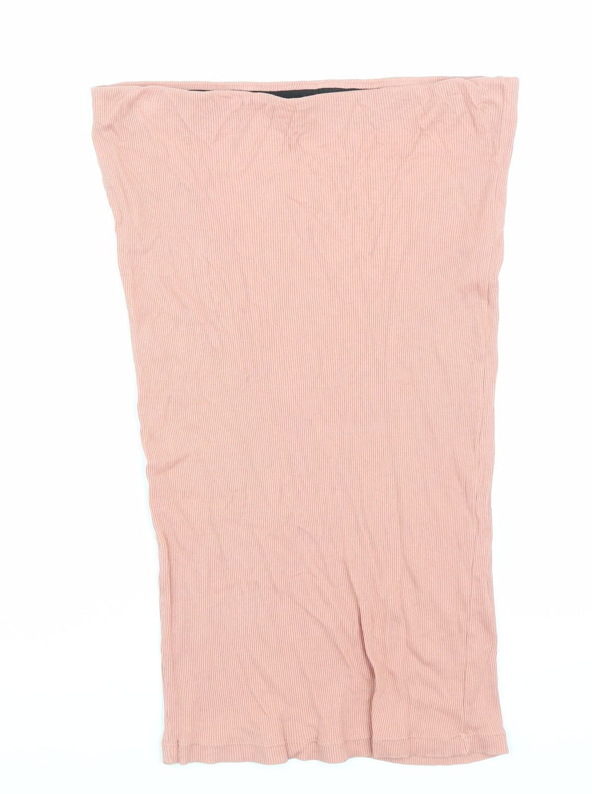 Terranova Womens Pink Cotton Straight & Pencil Skirt Size L Drawstring