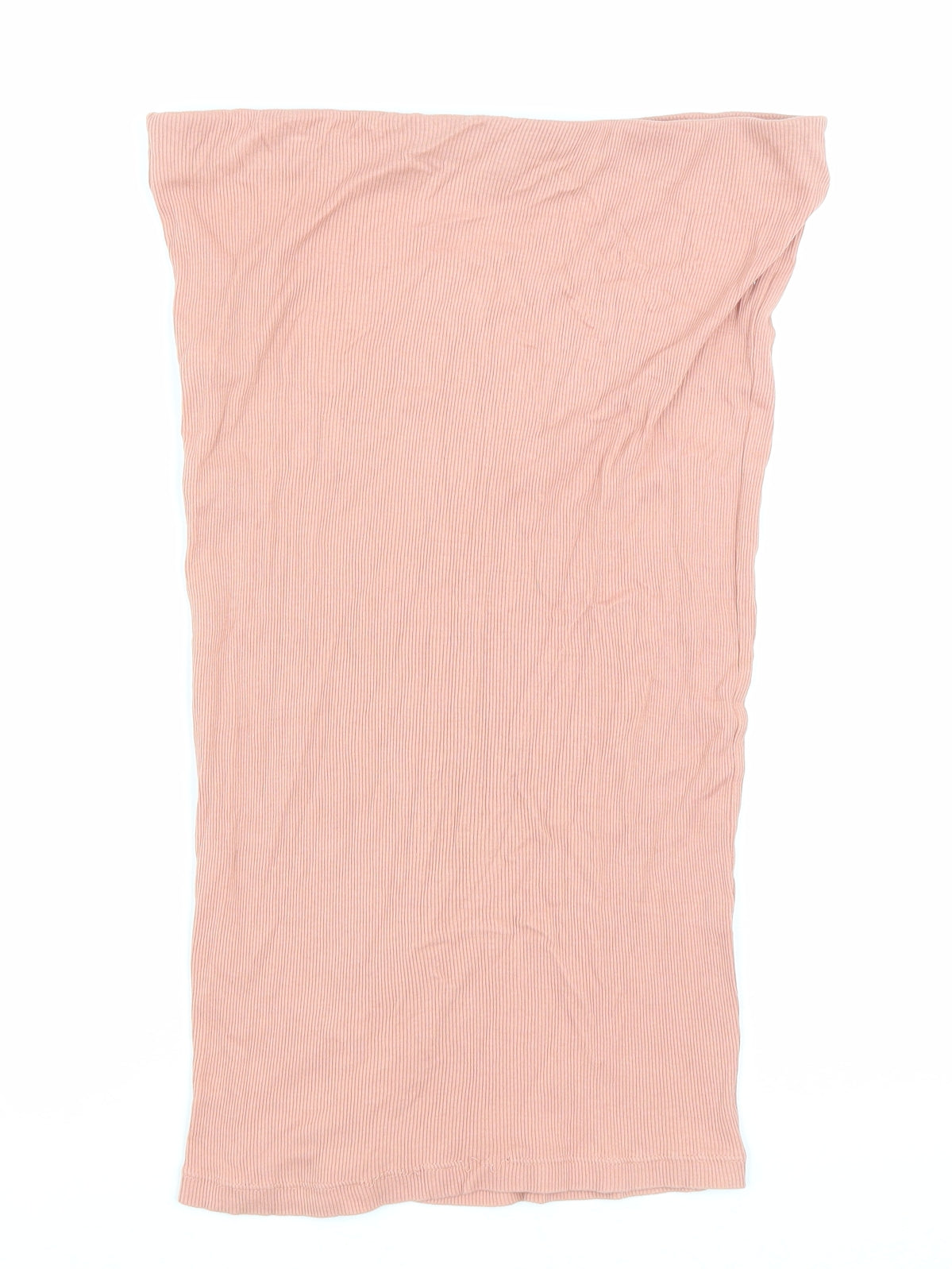 Terranova Womens Pink Cotton Straight & Pencil Skirt Size L Drawstring