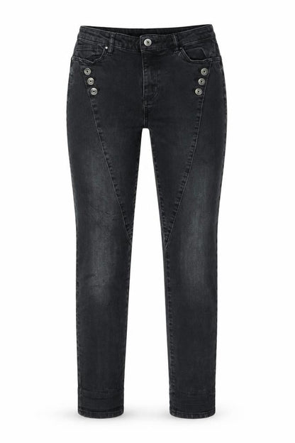 Womens UK Size 4 Preworn Slim Fit Skinny Black Jeans