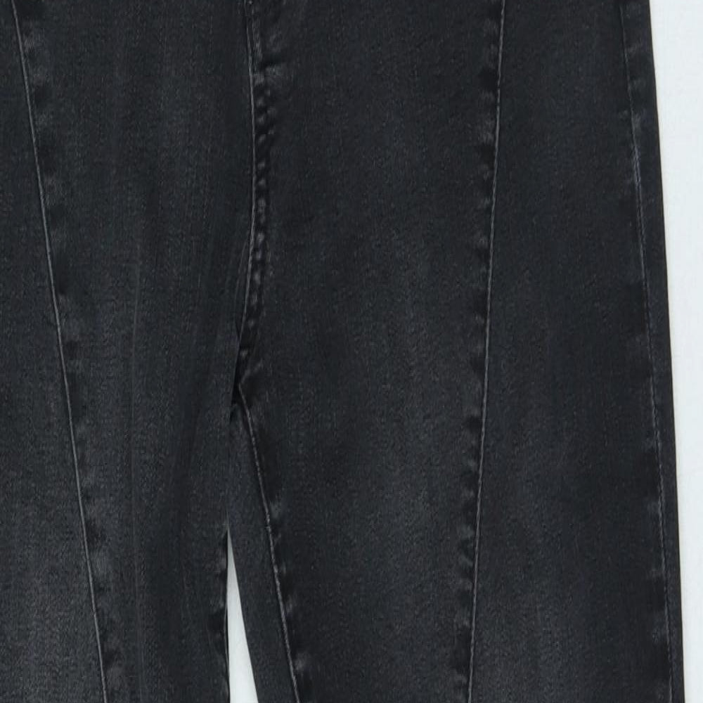 Womens UK Size 4 Preworn Slim Fit Skinny Black Jeans