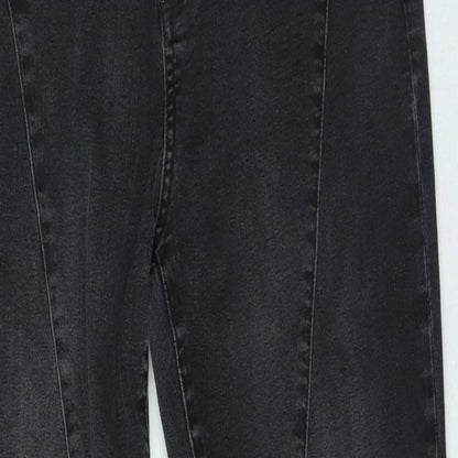 Womens UK Size 4 Preworn Slim Fit Skinny Black Jeans
